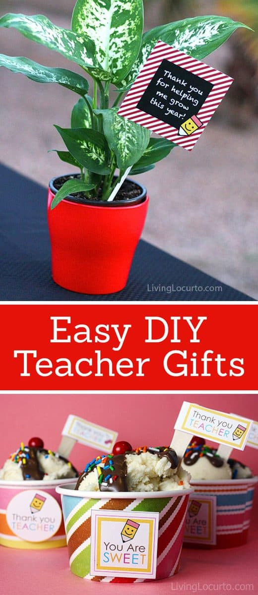 DIY Teacher Christmas Gifts
 Easy DIY Teacher Gifts