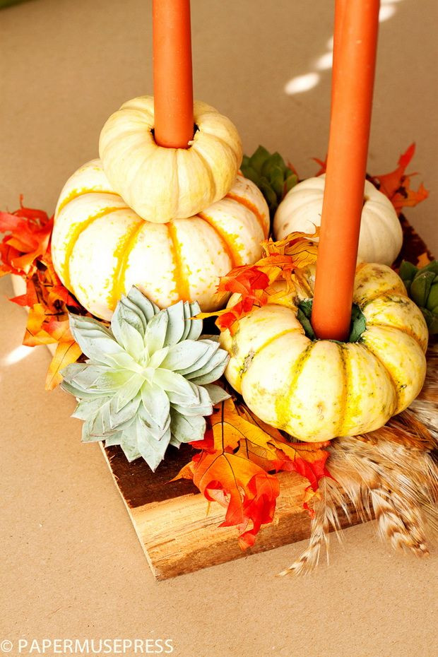 Diy Thanksgiving Table Decorations
 20 Easy Thanksgiving Decorations for Your Home