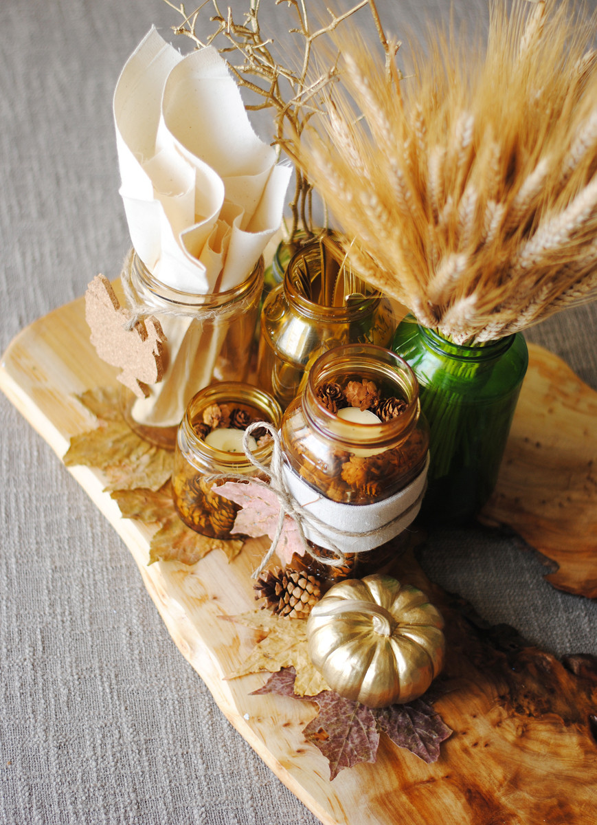 Diy Thanksgiving Table Decorations
 26 Lovely DIY Thanksgiving Centerpieces