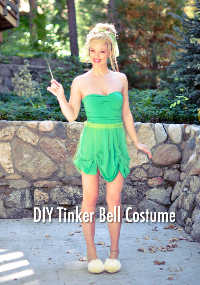 DIY Tinkerbell Costume
 Tinker Bell Halloween Costume Hair & Makeup Tutorials