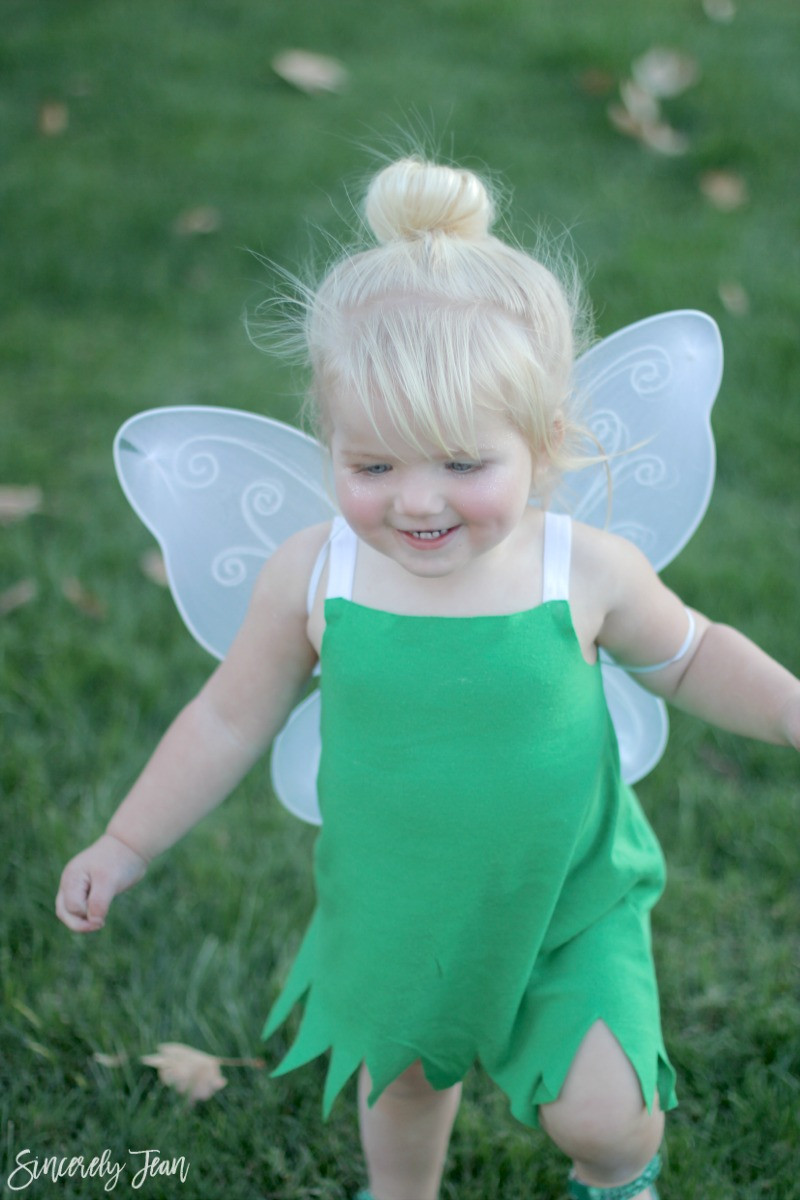 DIY Tinkerbell Costume
 DIY Toddler Tinker Bell Costume and Hair Sincerely Jean