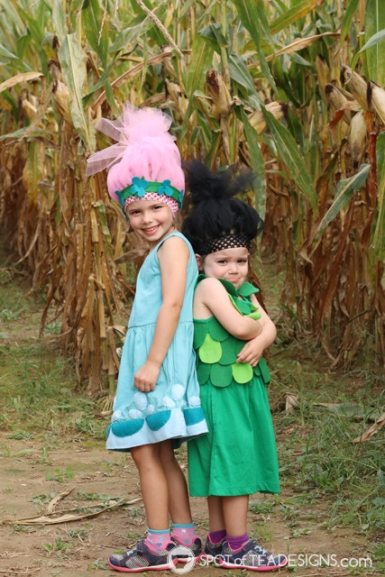 DIY Troll Costume
 DIY Poppy and Branch Trolls Halloween Costumes