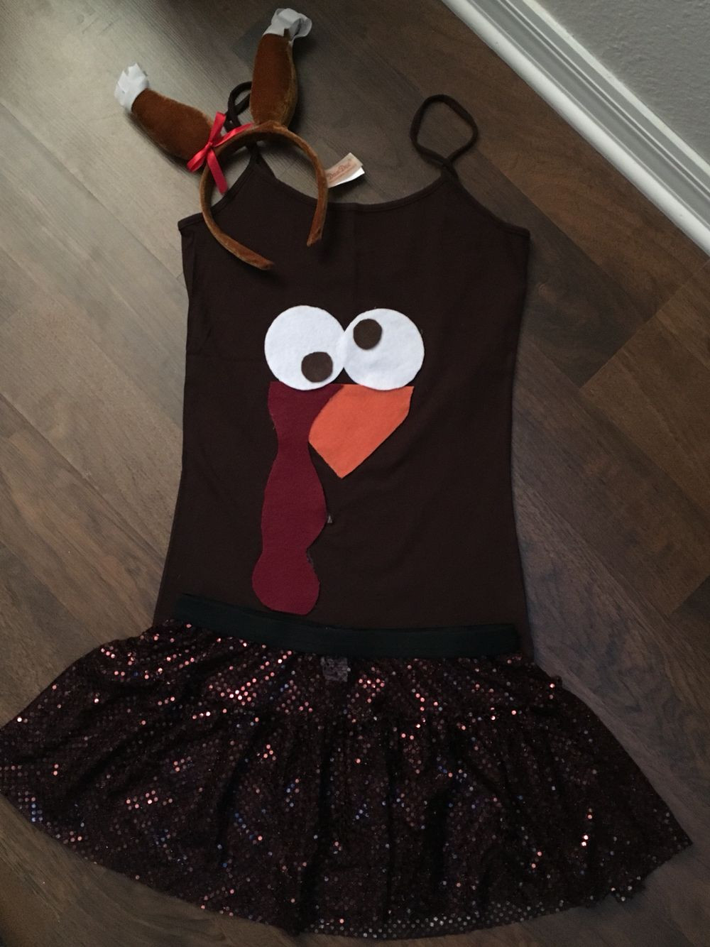 DIY Turkey Costumes
 DIY turkey trot running costume Perfect for a