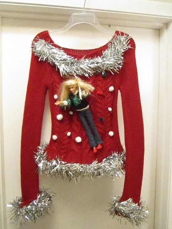 DIY Ugly Christmas Sweater
 EYE CATCHING ATTRACTIVE HANDMADE UGLY SWEATER IDEAS FOR