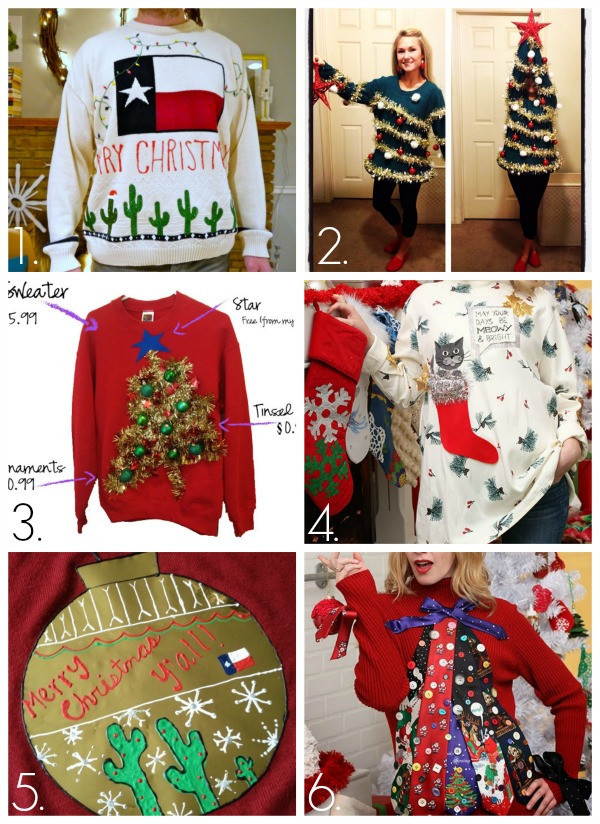 DIY Ugly Christmas Sweater
 32 DIY Ugly Christmas Sweaters C R A F T