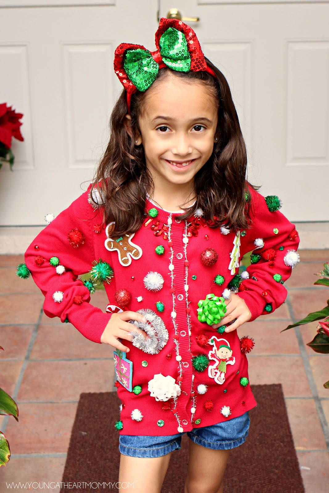 DIY Ugly Christmas Sweater For Kids
 Ugly Sweater GoGo squeeZ AppleSauce Pouches Young At