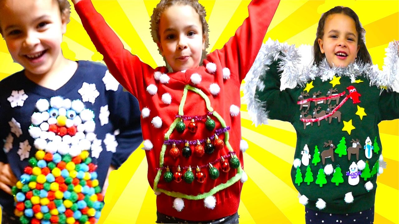 DIY Ugly Christmas Sweater For Kids
 DIY UGLY Christmas Jumper For Save The Children Christmas