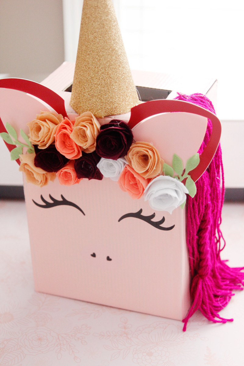 DIY Valentine Box
 DIY Unicorn Valentine Box Hair Bow Valentines with