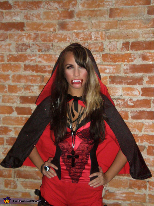 DIY Vampire Costume Female
 Vampire Little Red Riding Hood Costume 2 3