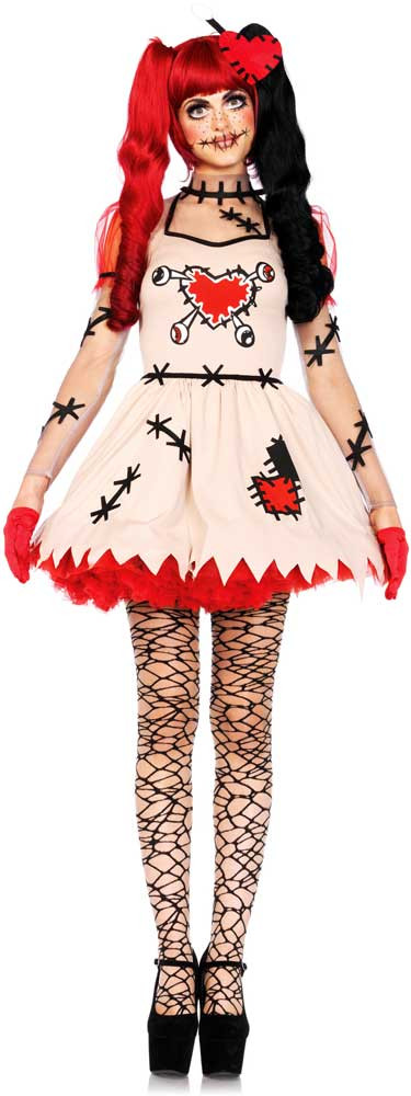 DIY Voodoo Doll Costume
 Creepy Cute Voodoo Puppet Stitched Dress Outfit Rag Doll