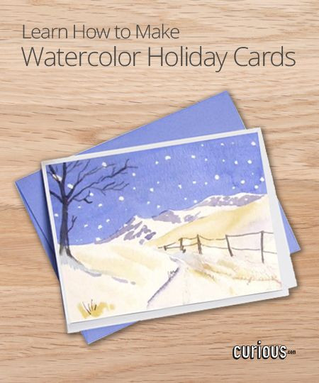 DIY Watercolor Christmas Cards
 DIY Watercolor Holiday Cards Crafts