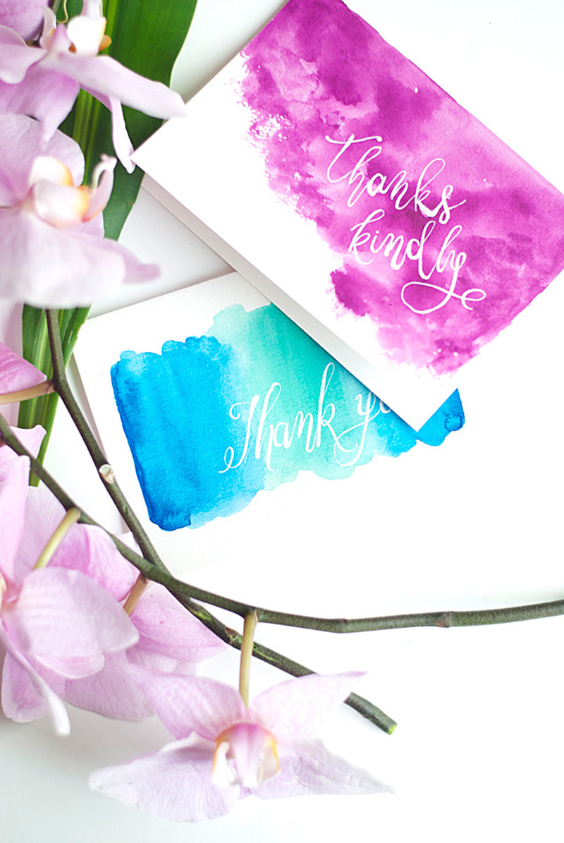 DIY Watercolor Christmas Cards
 18 DIY Projects That Celebrate Lettering and Type – Design