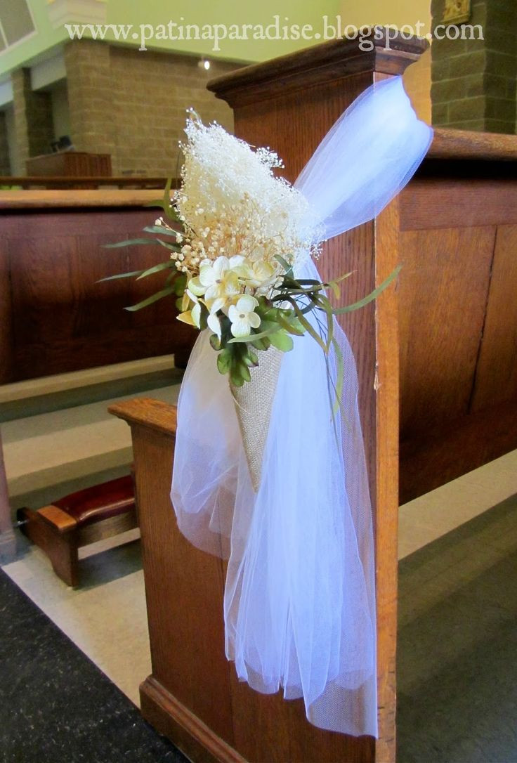 DIY Wedding Pew Decorations
 Best 25 Church pew wedding ideas on Pinterest