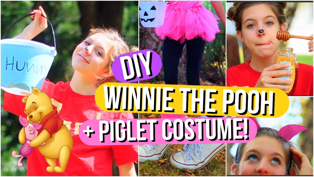 DIY Winnie The Pooh Costume
 DIY Winnie the Pooh and Piglet Halloween Costumes
