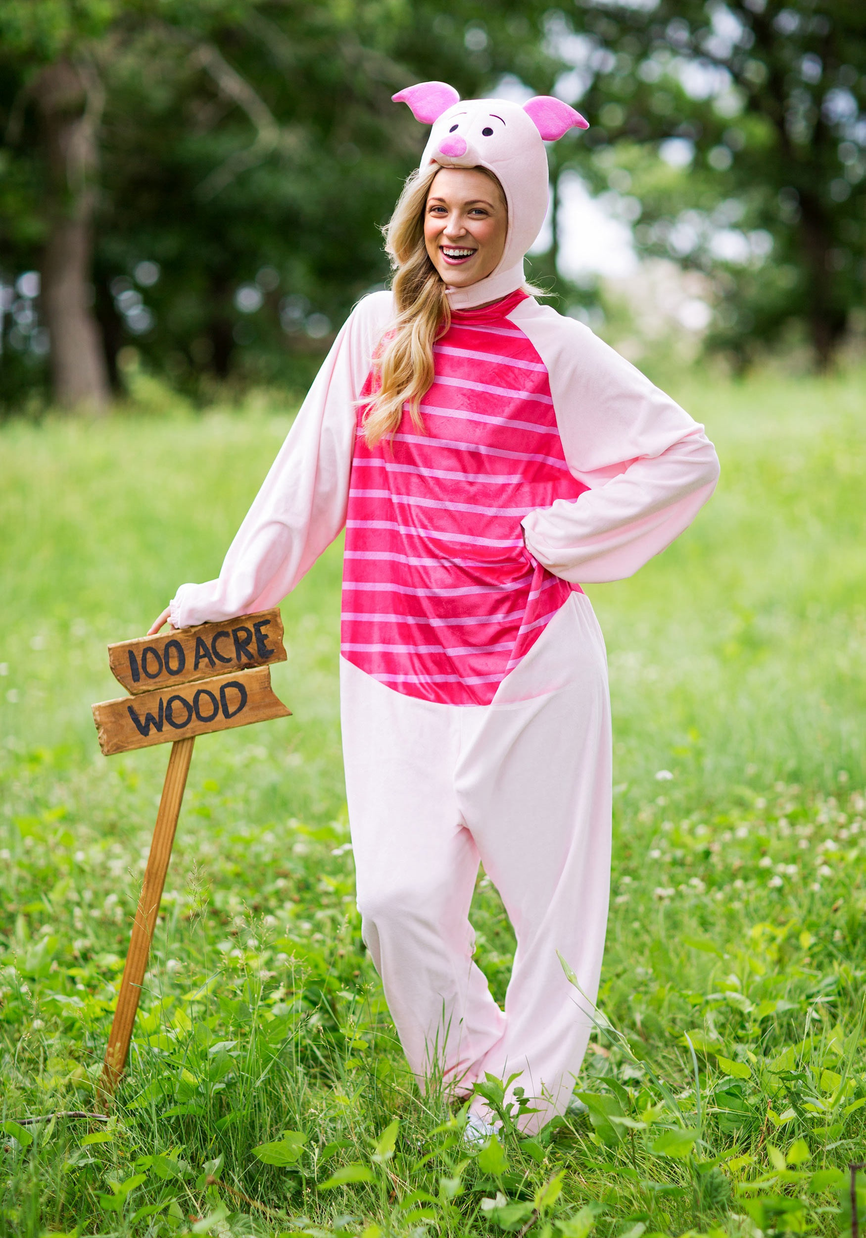 DIY Winnie The Pooh Costumes
 Winnie the Pooh Piglet Deluxe Costume for Adults