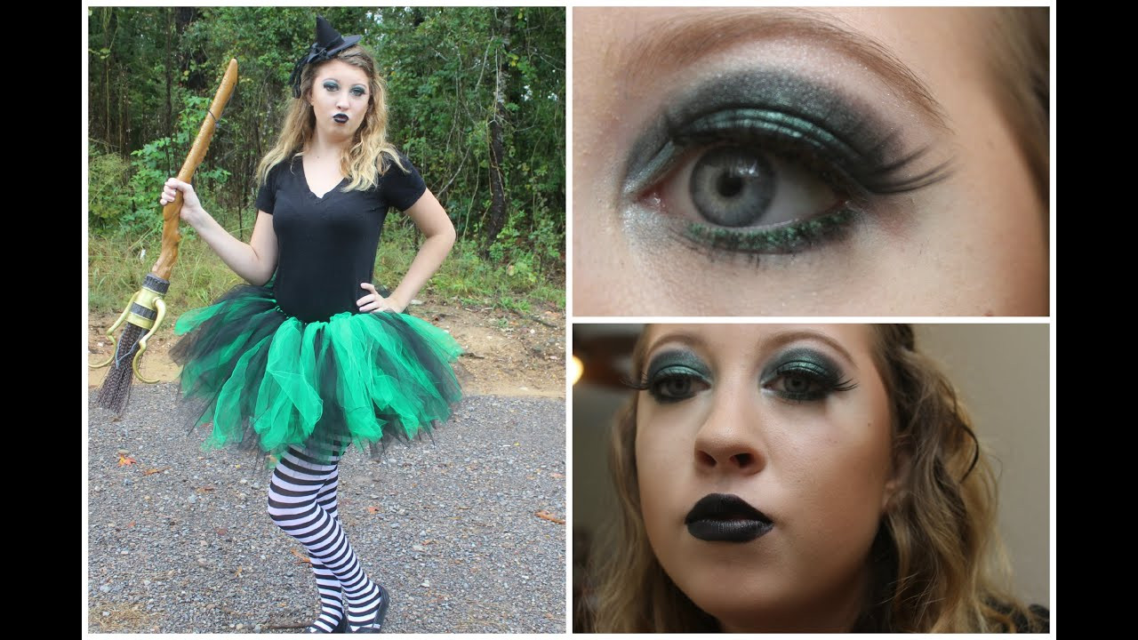 DIY Witch Costume
 Halloween with Hannah Wicked Witch Costume & Makeup