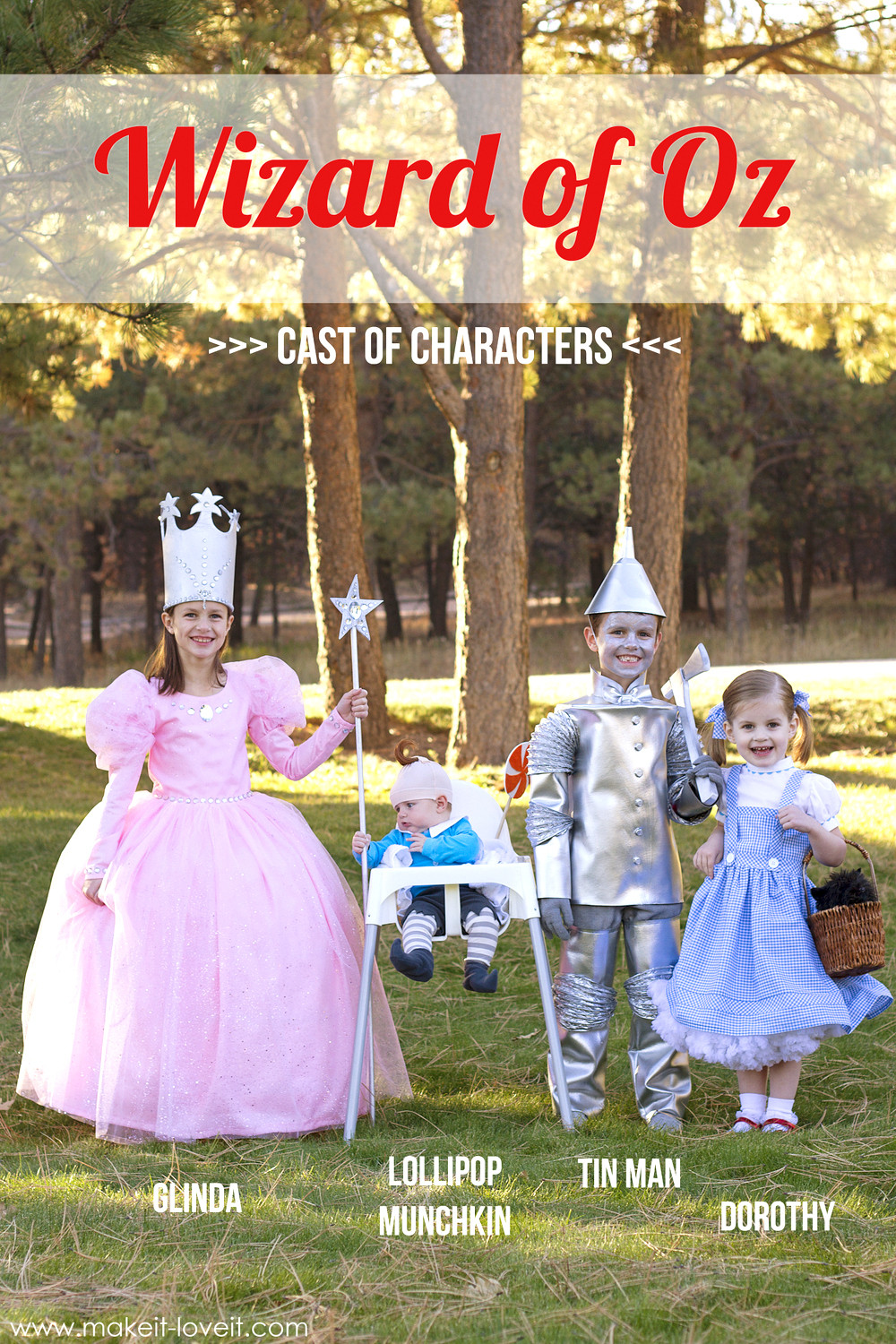 DIY Wizard Of Oz Costume
 Halloween Costumes 2014 The whole "Wizard of Oz" gang