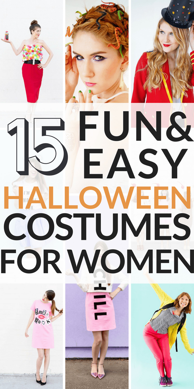 DIY Women Halloween Costumes
 15 Cheap and Easy DIY Halloween Costumes for Women