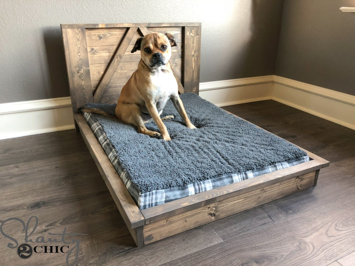 DIY Wood Dog Beds
 DIY Farmhouse Dog Bed For Man s Best Friend Shanty 2 Chic