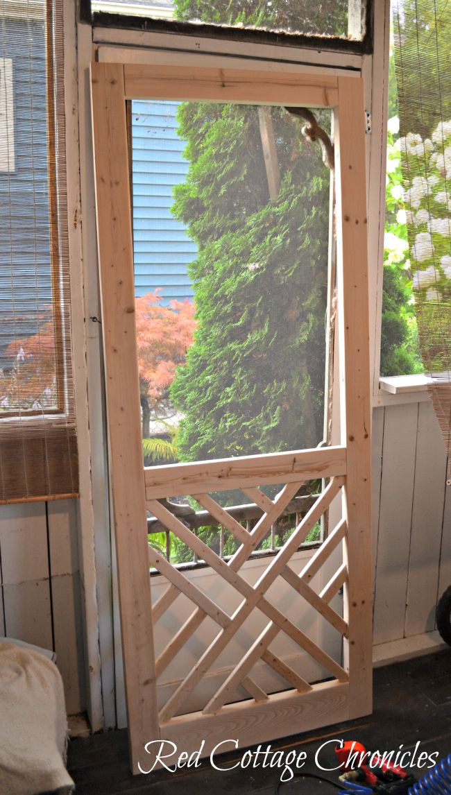 DIY Wooden Screen Door
 DIY Wood Screen Door Tutorial Red Cottage Chronicles