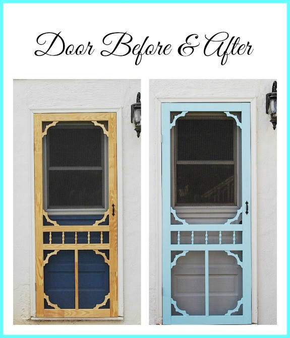 DIY Wooden Screen Door
 DIY Outdoor Projects Back Door Seating Area Makeover