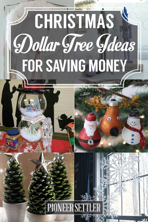 Dollar Tree Christmas Craft Ideas
 Christmas Dollar Tree Ideas for Saving Money