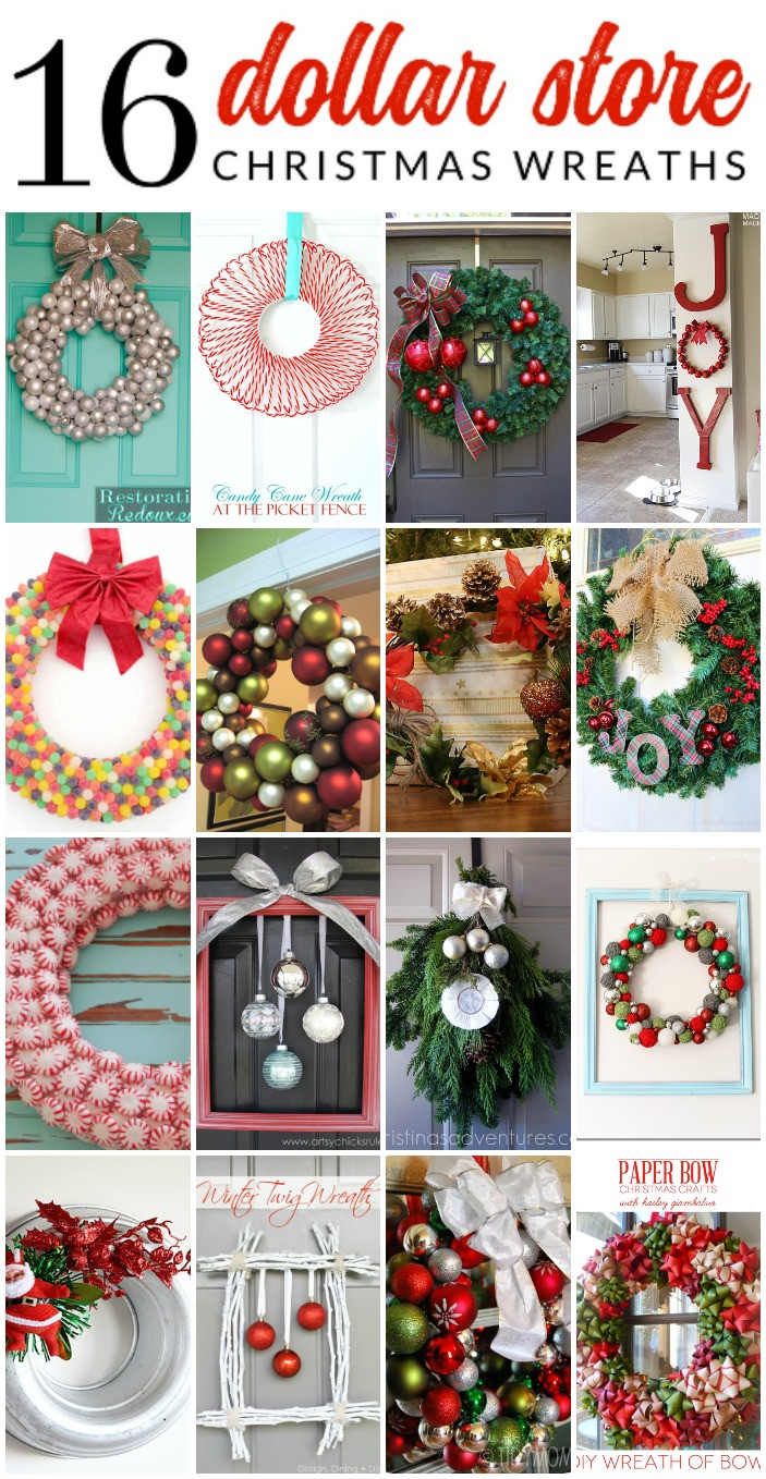 Dollar Tree Christmas Craft Ideas
 16 Gorgeous Dollar Store Christmas Wreaths The Crazy