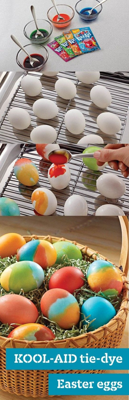 Easter Egg Dying Party Ideas
 KOOL AID Tie Dye Easter Eggs Recipe