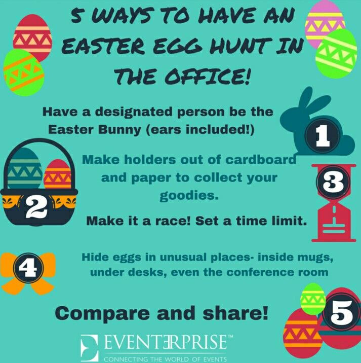 Easter Office Party Ideas
 fice Easter fun Ideas for an Easter egg hunt in the