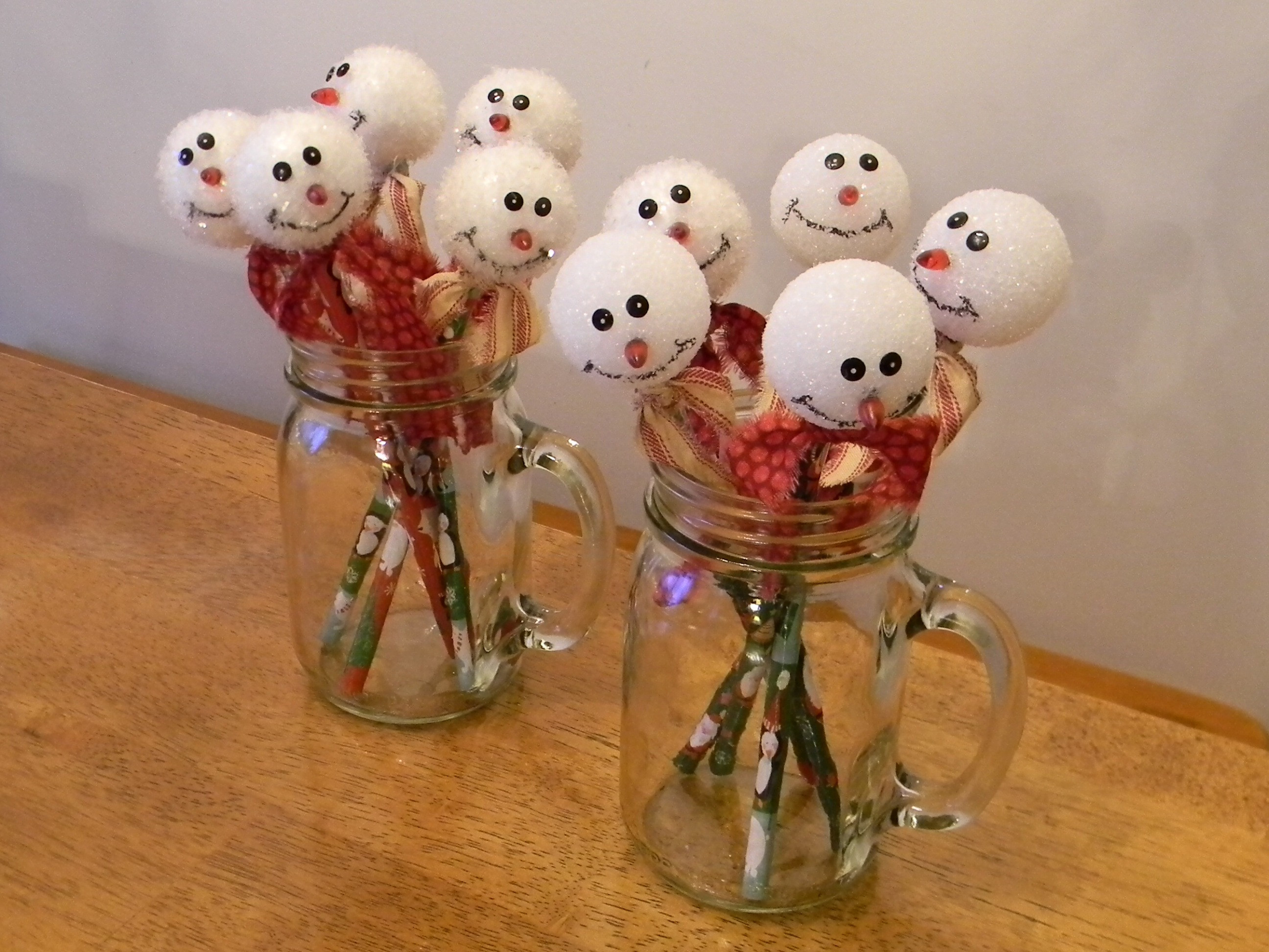 Easy Christmas Craft Gift
 Snowman Pencil Topper Organize and Decorate Everything