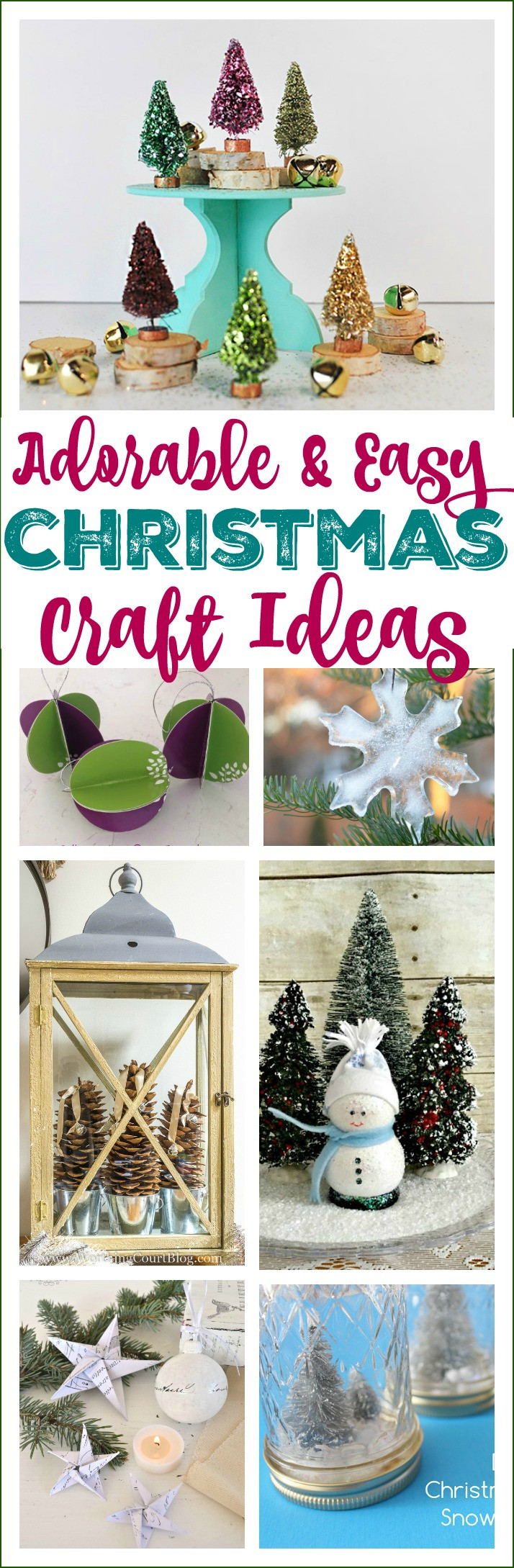 Easy Christmas Craft Ideas
 Adorable & Easy Christmas Craft Ideas Work it Wednesday