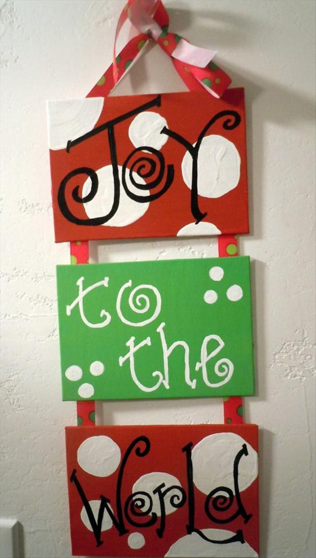Easy Christmas Painting Ideas
 Christmas Crafts 30 Pics
