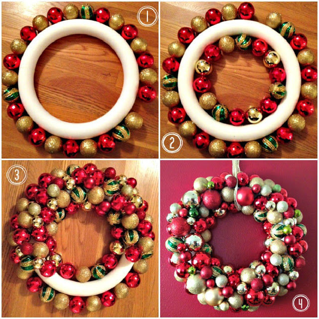 Easy DIY Christmas Wreaths
 Easy DIY Ornament Wreath For Christmas s
