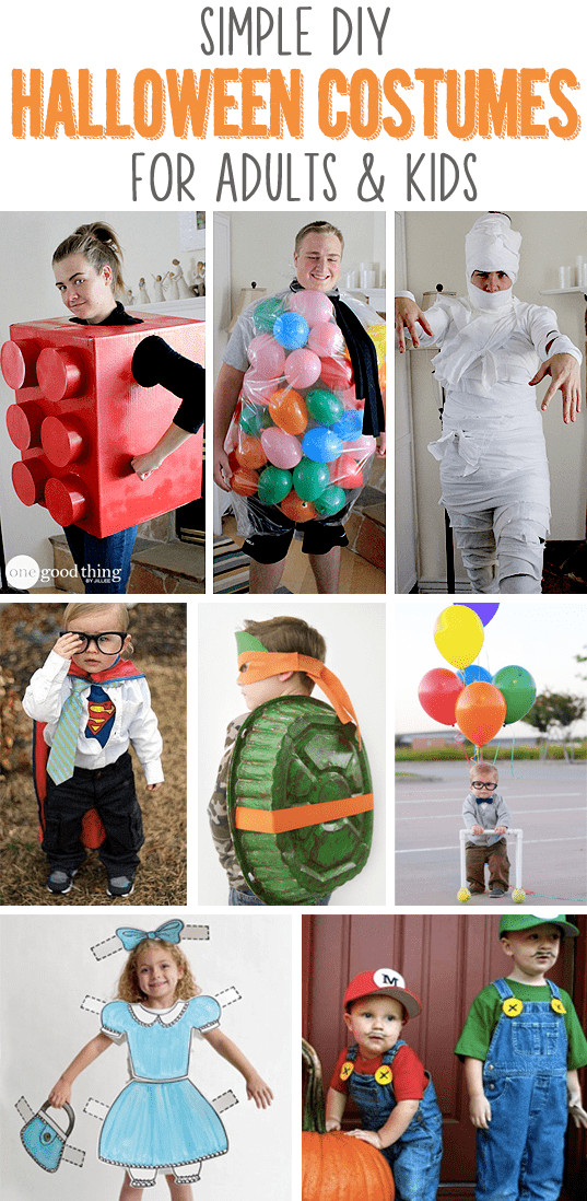 Easy DIY Halloween Costumes For Adults
 Simple DIY Halloween Costumes For Adults & Kids e Good