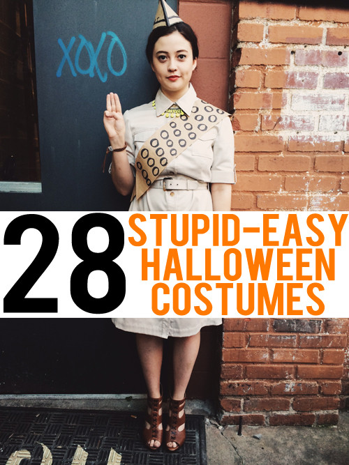 Easy DIY Halloween Costumes For Men
 28 Stupid Easy Costume Ideas to Make with What You Already