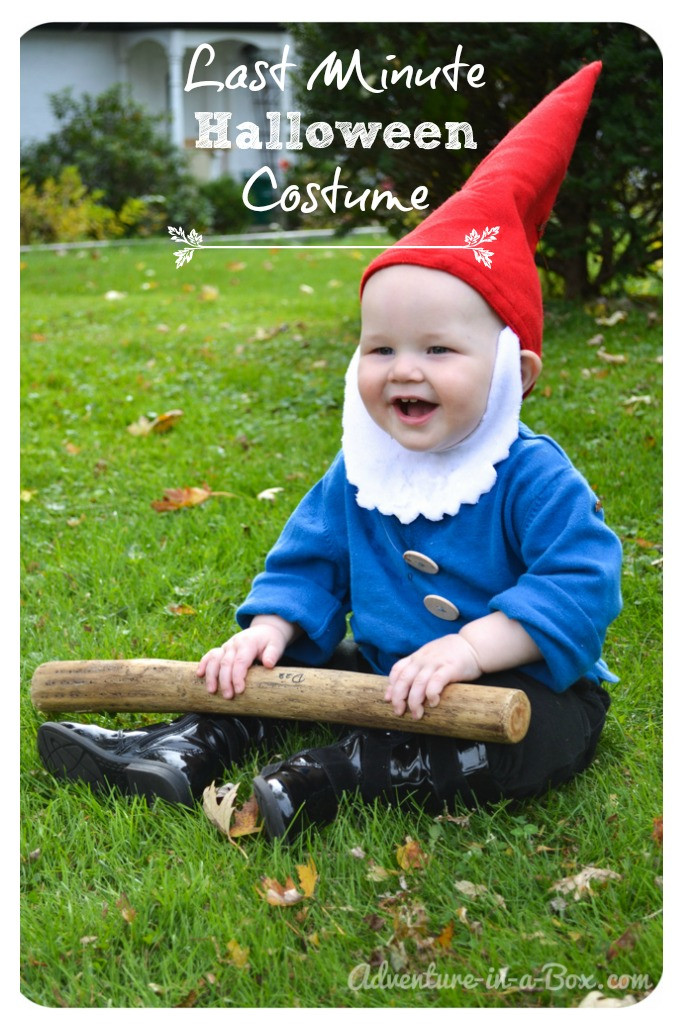 Easy DIY Halloween Costumes For Toddlers
 Quick and Easy Halloween Costume Idea Garden Gnome