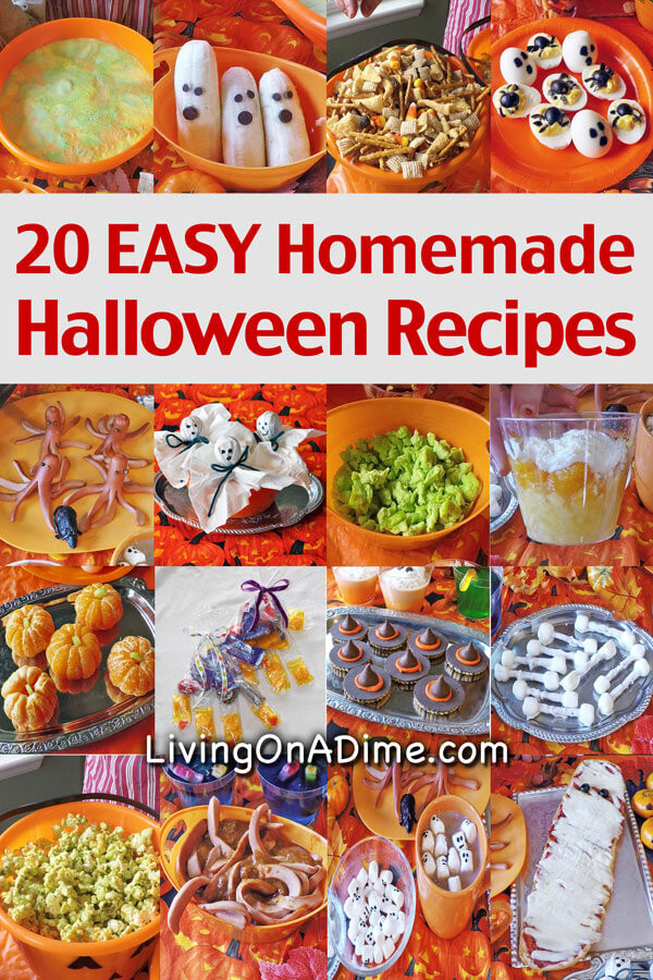 Easy Halloween Party Food Ideas
 20 Homemade Halloween Recipes Food Party And Snack Ideas