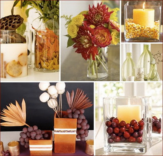 Easy Thanksgiving Table Decorations
 Easy and Elegant Thanksgiving Handmade Centerpieces