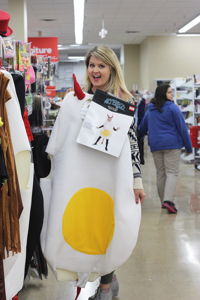 Egg Costume DIY
 My Halloween Thrift Store Haul Frugal Beautiful