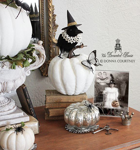 Elegant Halloween Home Decor
 The Decorated House Halloween Decorating Black and