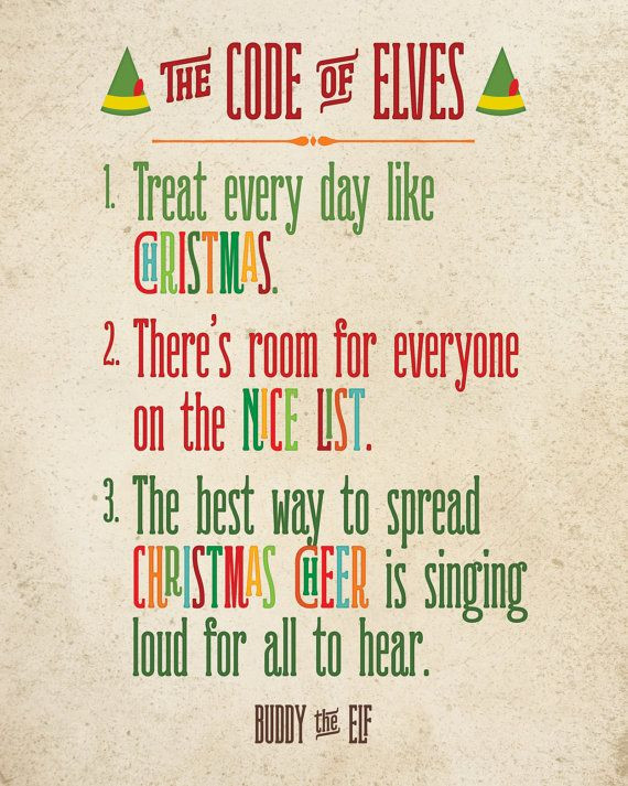 Elf Christmas Quotes
 Best 25 Buddy the elf quotes ideas on Pinterest