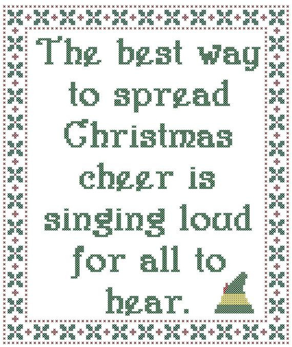 Elf Quotes Christmas Cheer
 Elf Quote Christmas Cheer by DeviantDesigns2011 on Etsy