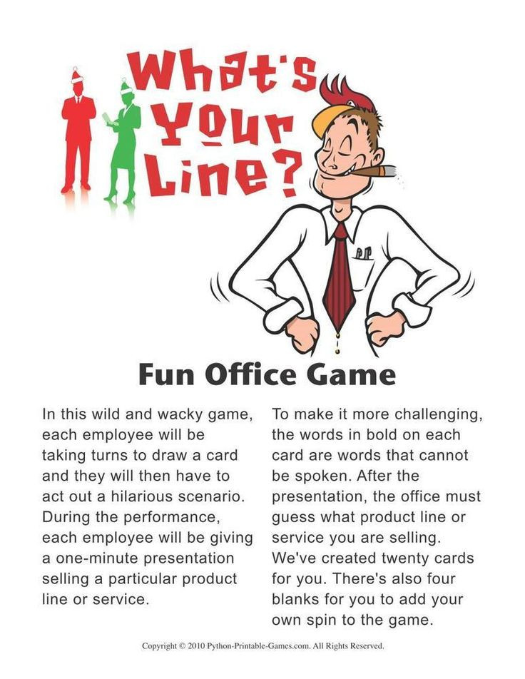 Enjoyable Office Christmas Party Games Ideas
 7 best Printable Games for the fice images on Pinterest