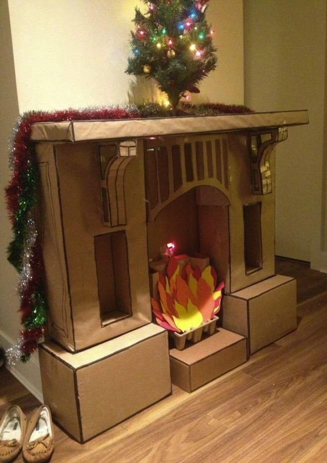 Fake Christmas Fireplace
 Fake Fireplace Mantel for Christmas