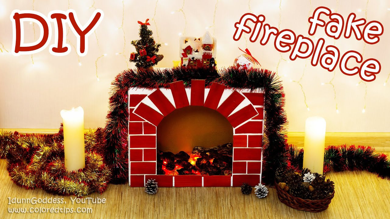 Fake Fireplace Christmas Decoration
 DIY Fake Fireplace With Faux Fire – Cozy Room Decor