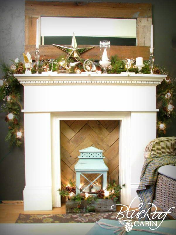 Fake Fireplace Ideas For Christmas
 1000 ideas about Faux Mantle on Pinterest