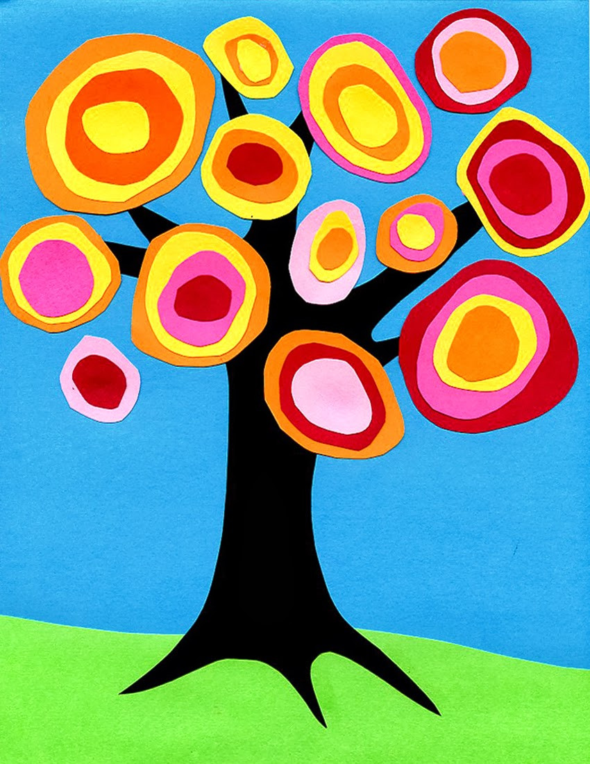 Fall Art Projects For Kids
 Kandinsky Tree Collage · Art Projects for Kids