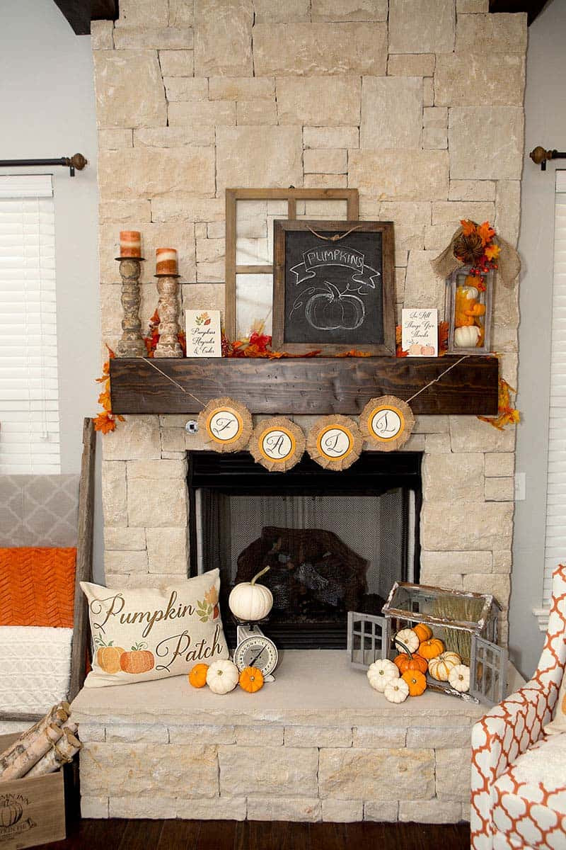 Fall Decor Fireplace Mantel
 30 Amazing fall decorating ideas for your fireplace mantel