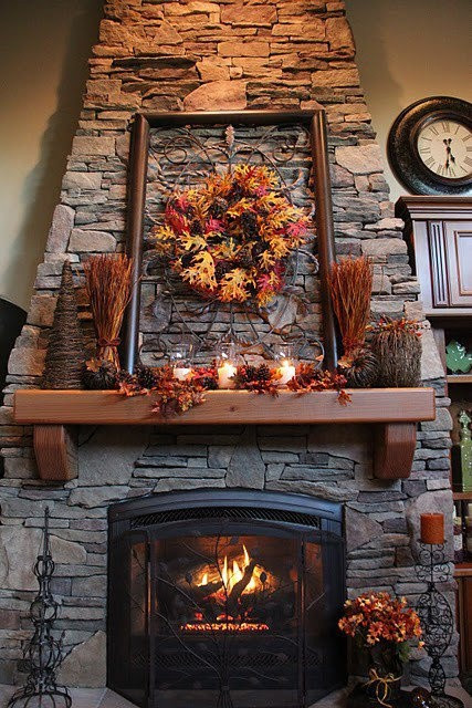 Fall Decor For Fireplace
 Fireplace Decorating Ideas for Mantel and