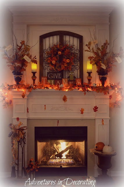 Fall Decor For Fireplace
 Adventures in Decorating Our Fall Mantel